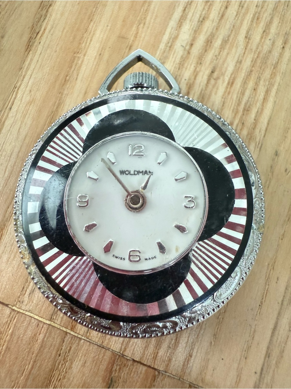 Vintage Woldman Swiss made mechanical ladies pendant watch
